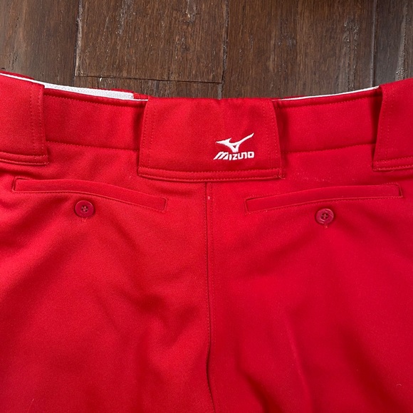 Red Mizuno fast pitch softball pants - Picture 2 of 4